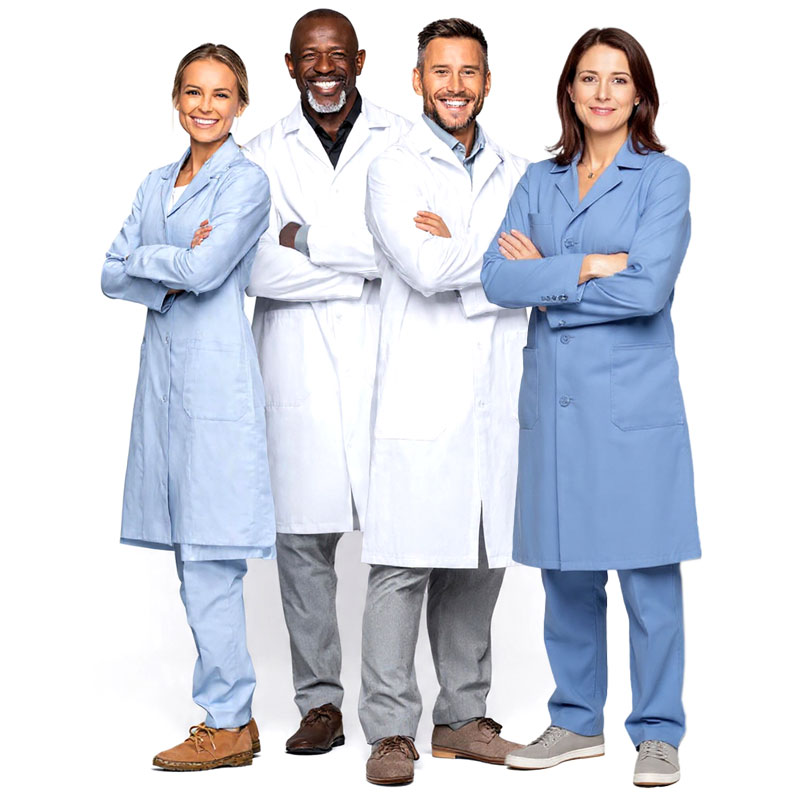 Healthcare professionals working together for the community